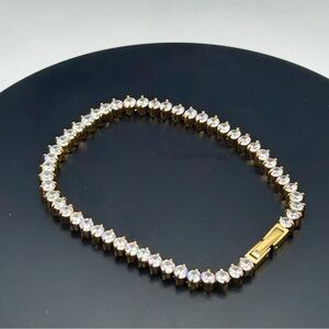 Mi Tesoro - Gold and CZ Tennis Bracelet